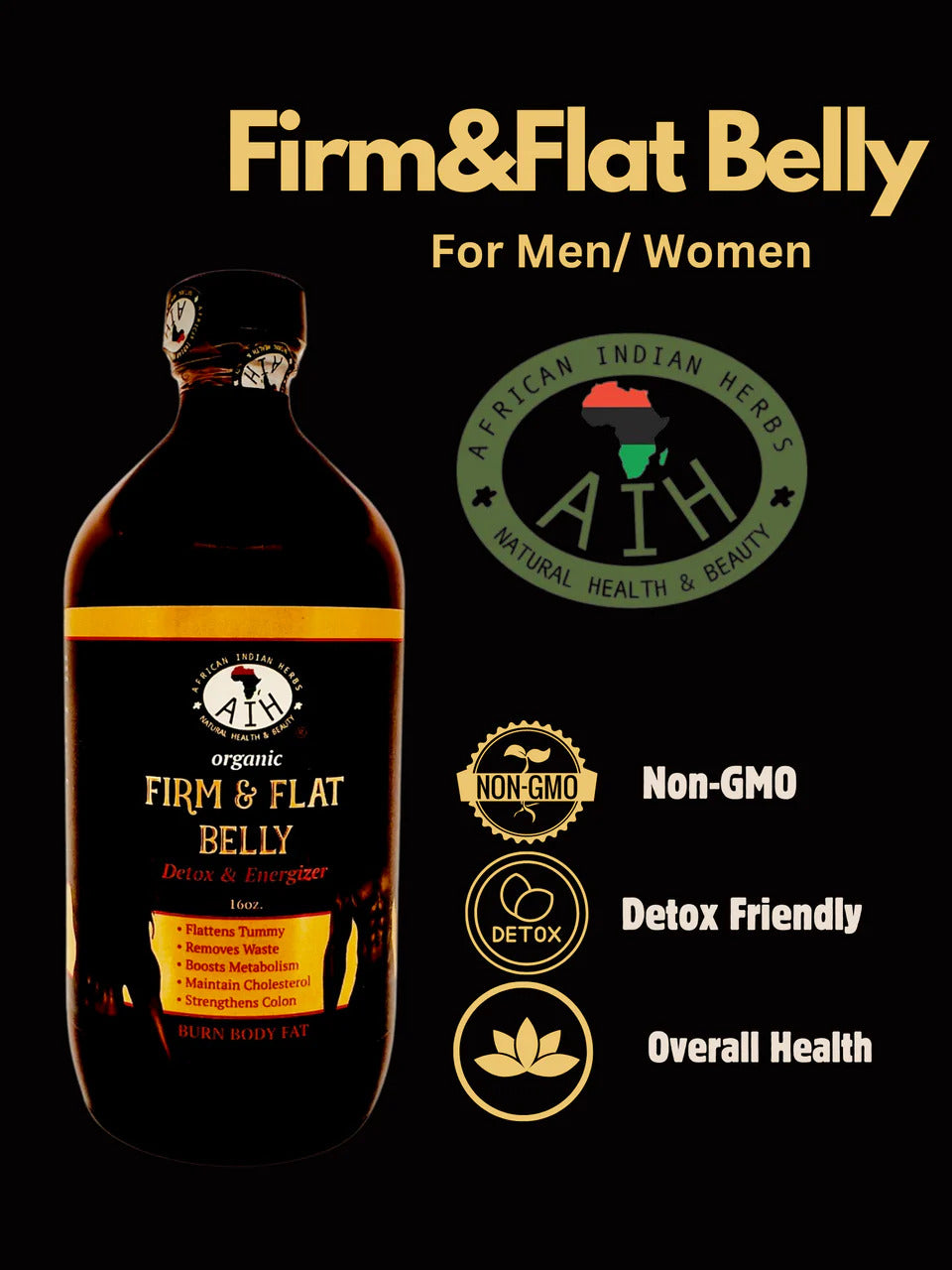 Firm & Flat Belly Detox 8oz - Herbal Digestive Support