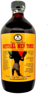 African Tea Men’s Tonic - 16 oz Bottle | Natural Herbal Blend with Bitter Gourd, Ginseng, Black Seed & More | Energy & Vitality Support