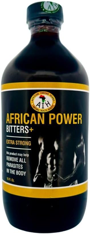 African Power Bitters 16oz: Parasite & Detox Support