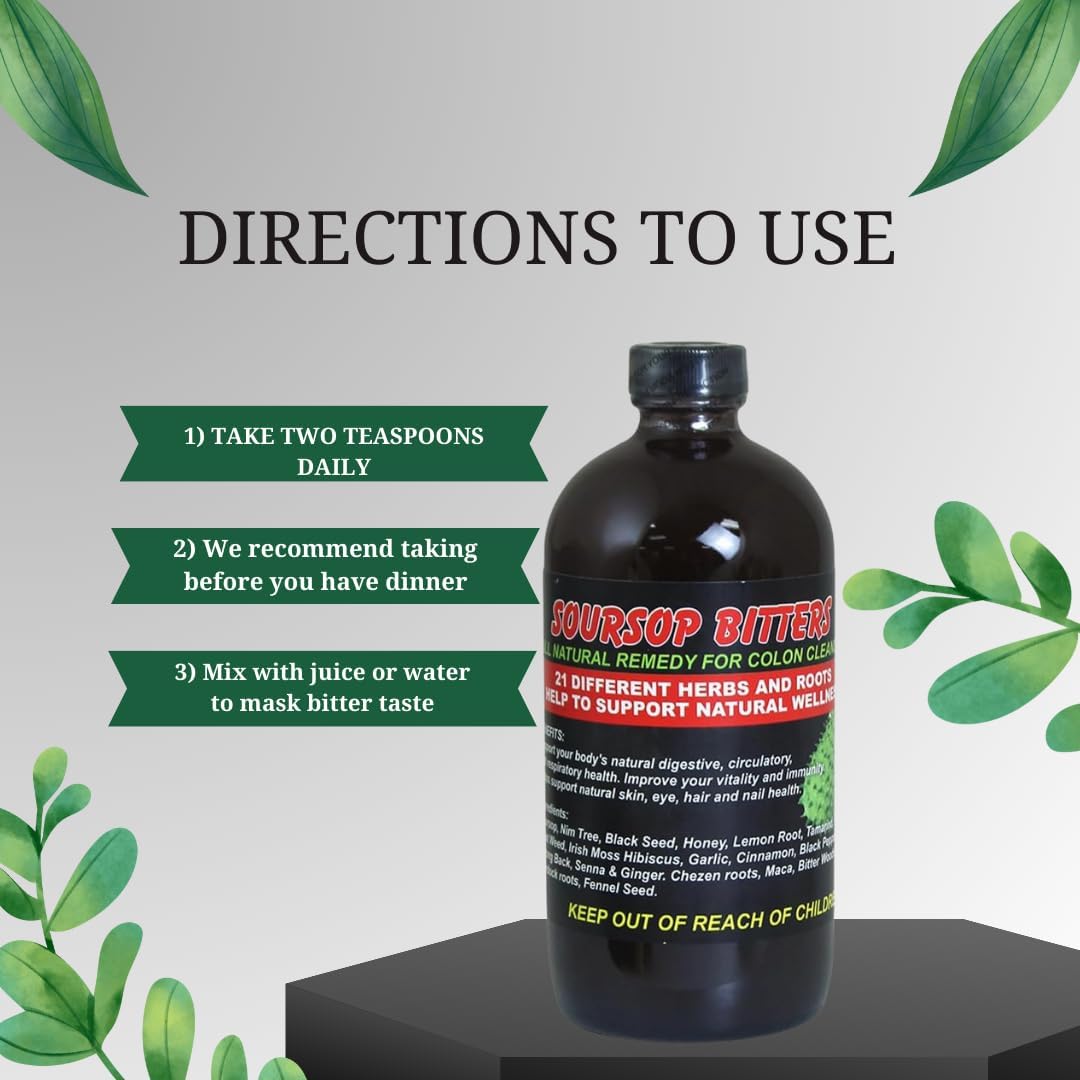 Soursop Bitters, Colon Cleanse & Detox