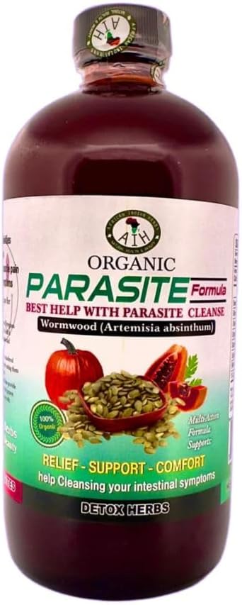 Parasite Cleanse Liquid - Wormwood, Black Walnut, Cloves - Herbal Detox, 16oz