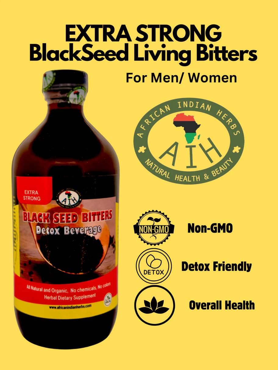 Extra Strong  Black Seed Bitter 8oz - Herbal Detox & Digestive Support