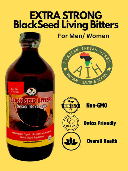 Extra Strong  Black Seed Bitter 8oz - Herbal Detox & Digestive Support