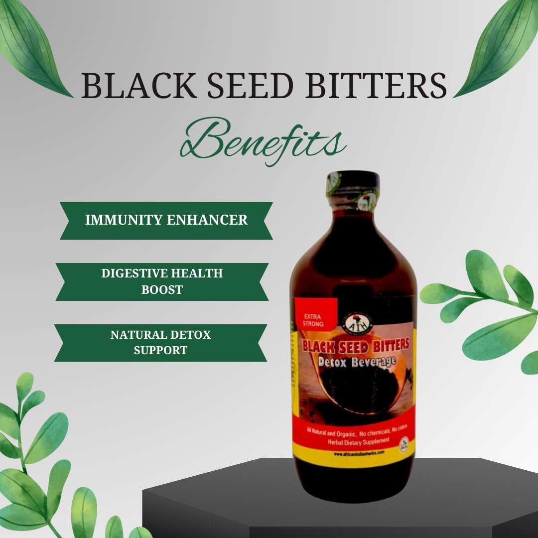 Extra Strong  Black Seed Bitter 8oz - Herbal Detox & Digestive Support